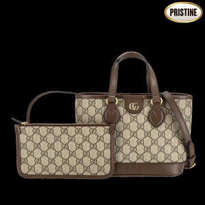 Gucci Ophidia GG Supreme Web Tote Bag Beige Tan